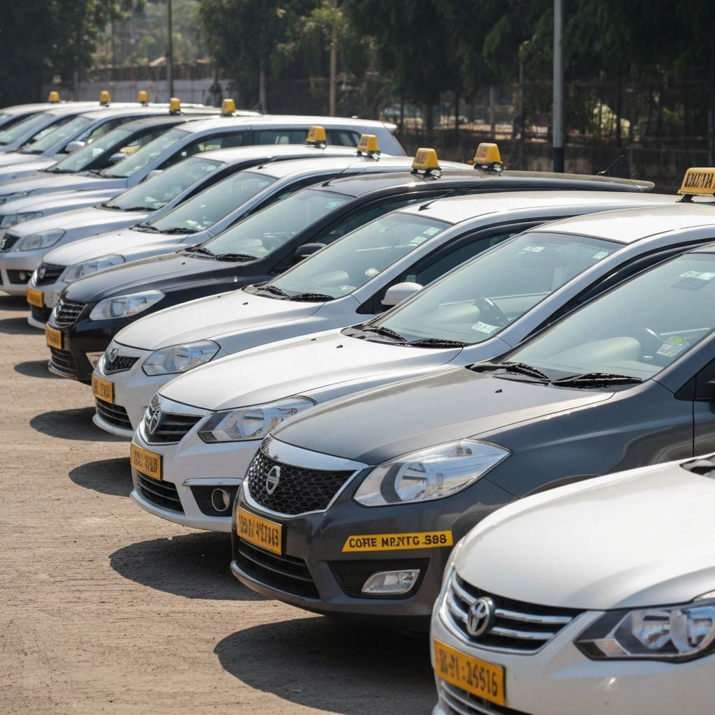 Our modern fleet of taxi cars